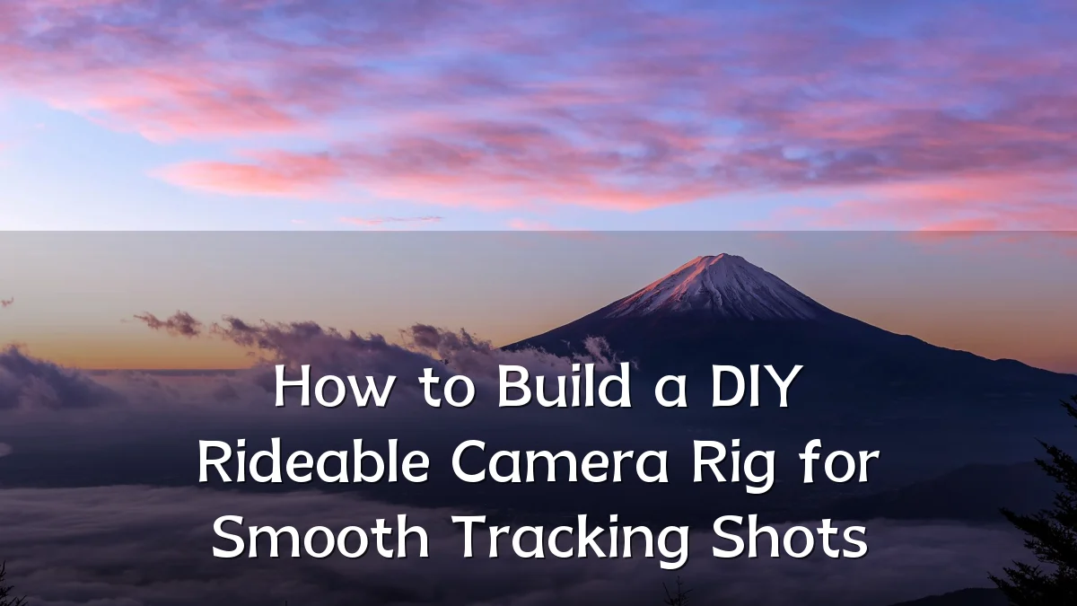 How to Build a DIY Rideable Camera Rig for Smooth Tracking Shots
