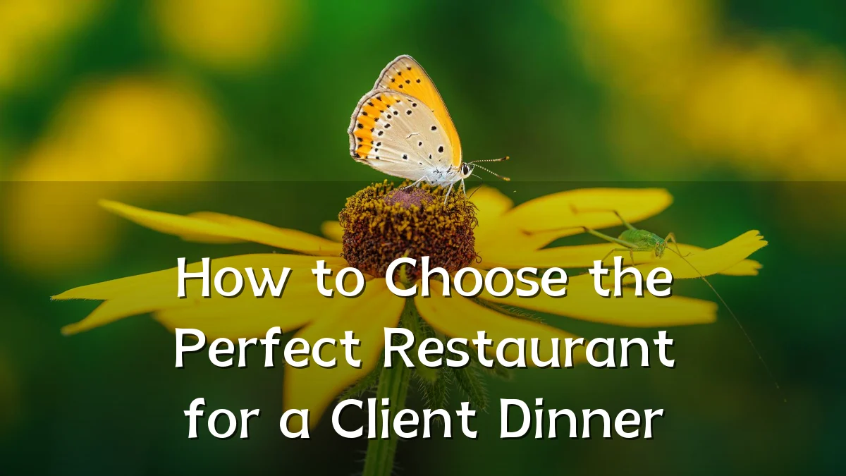 How to Choose the Perfect Restaurant for a Client Dinner