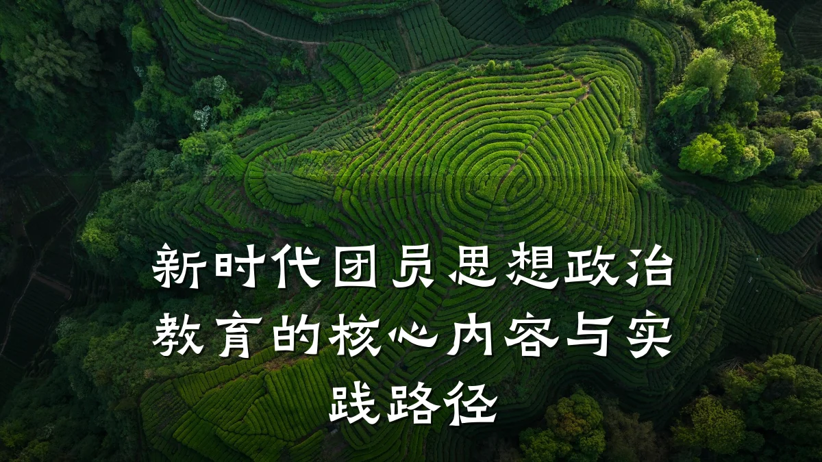 新时代团员思想政治教育的核心内容与实践路径